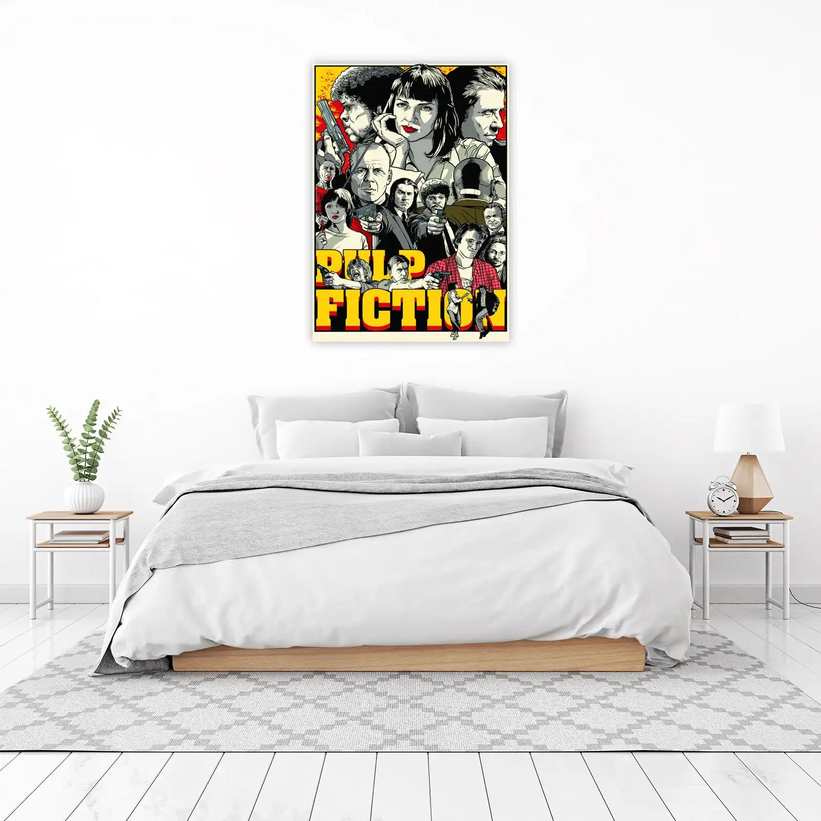 Pulp Fiction Iconic Characters Wall Art