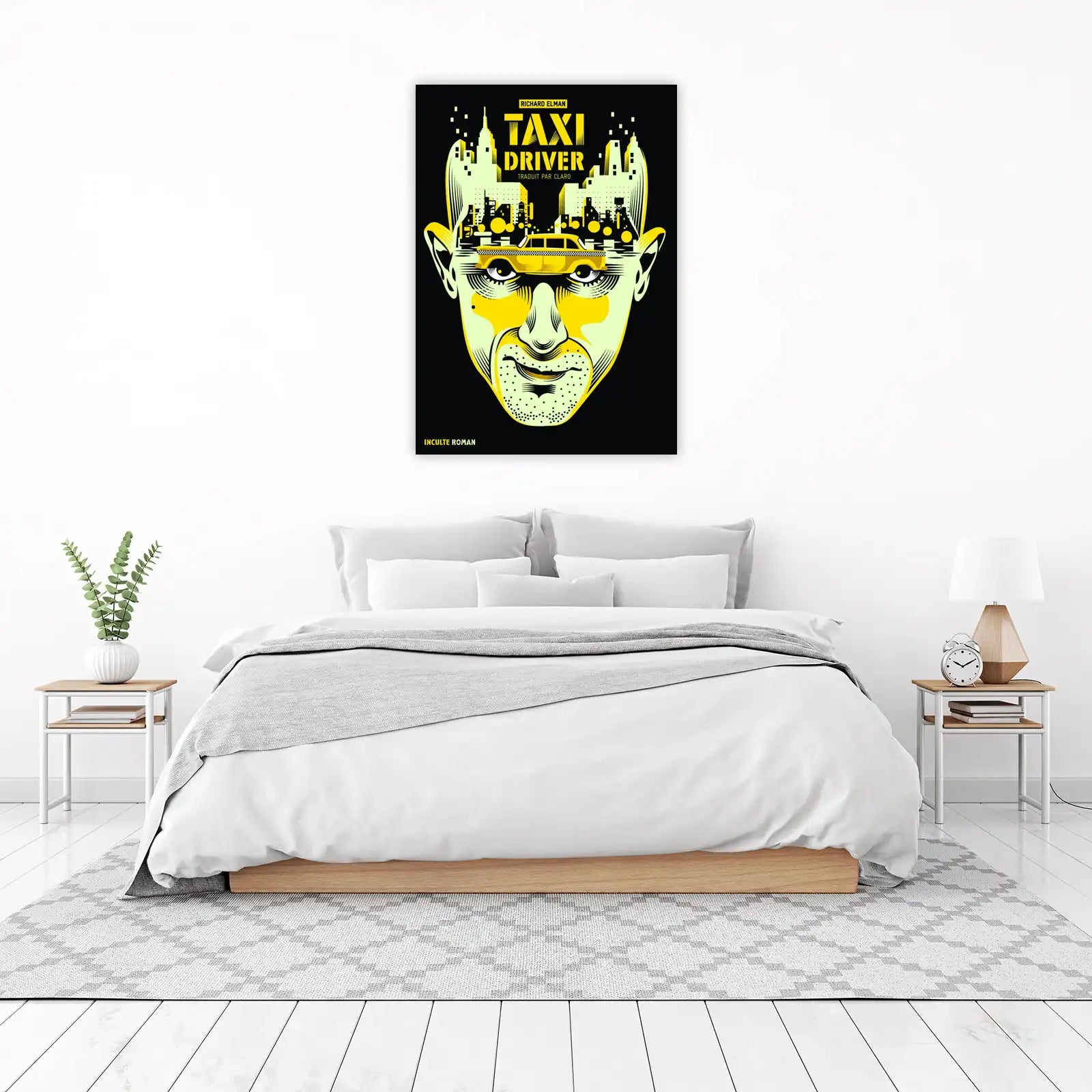 Taxi Driver NYC Cityscape Yellow Cab Wall Art