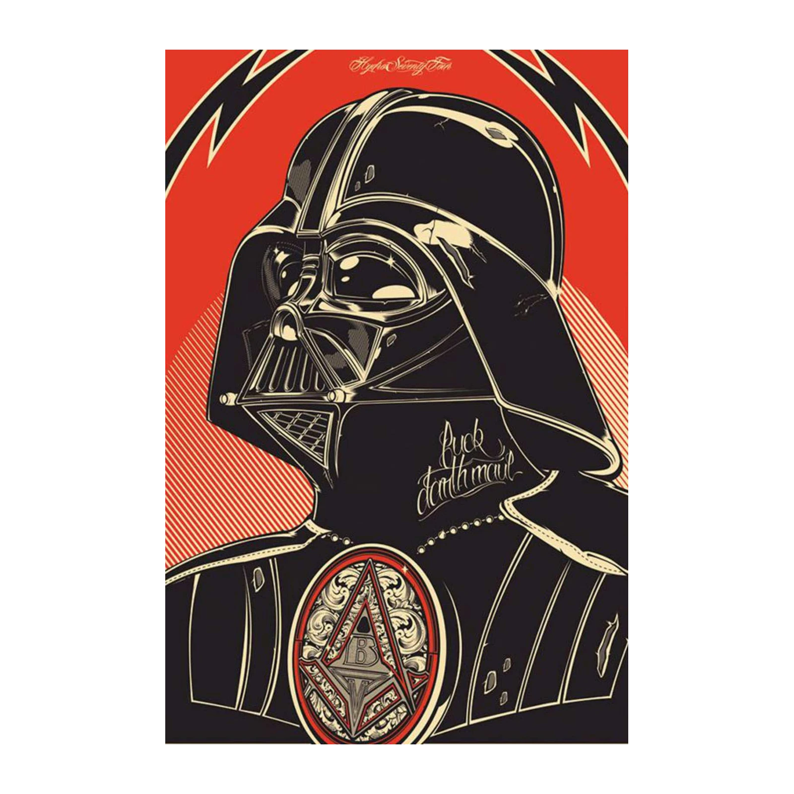 Iconic Darth Vader Retro Pop Art Wall Art