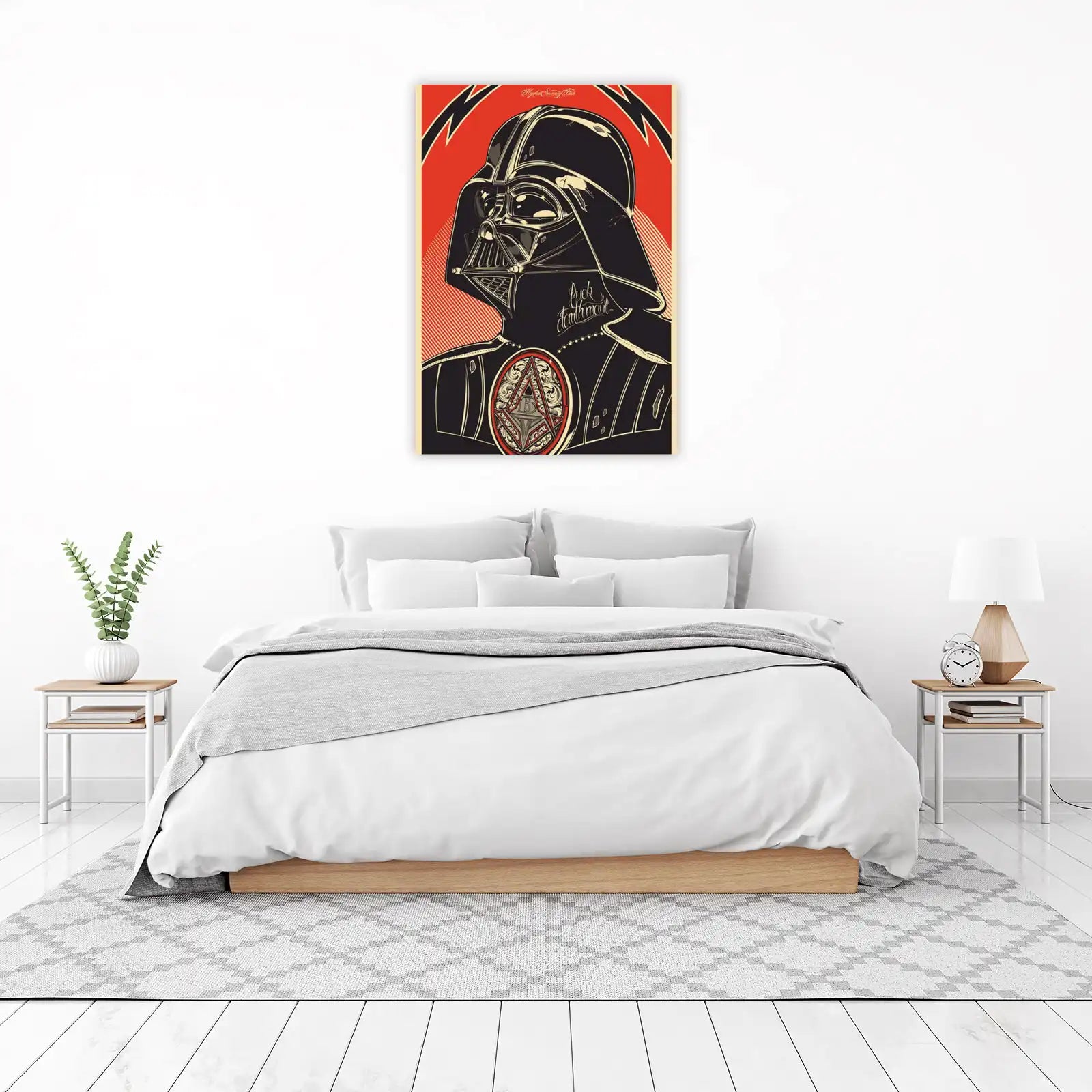 Iconic Darth Vader Retro Pop Art Wall Art