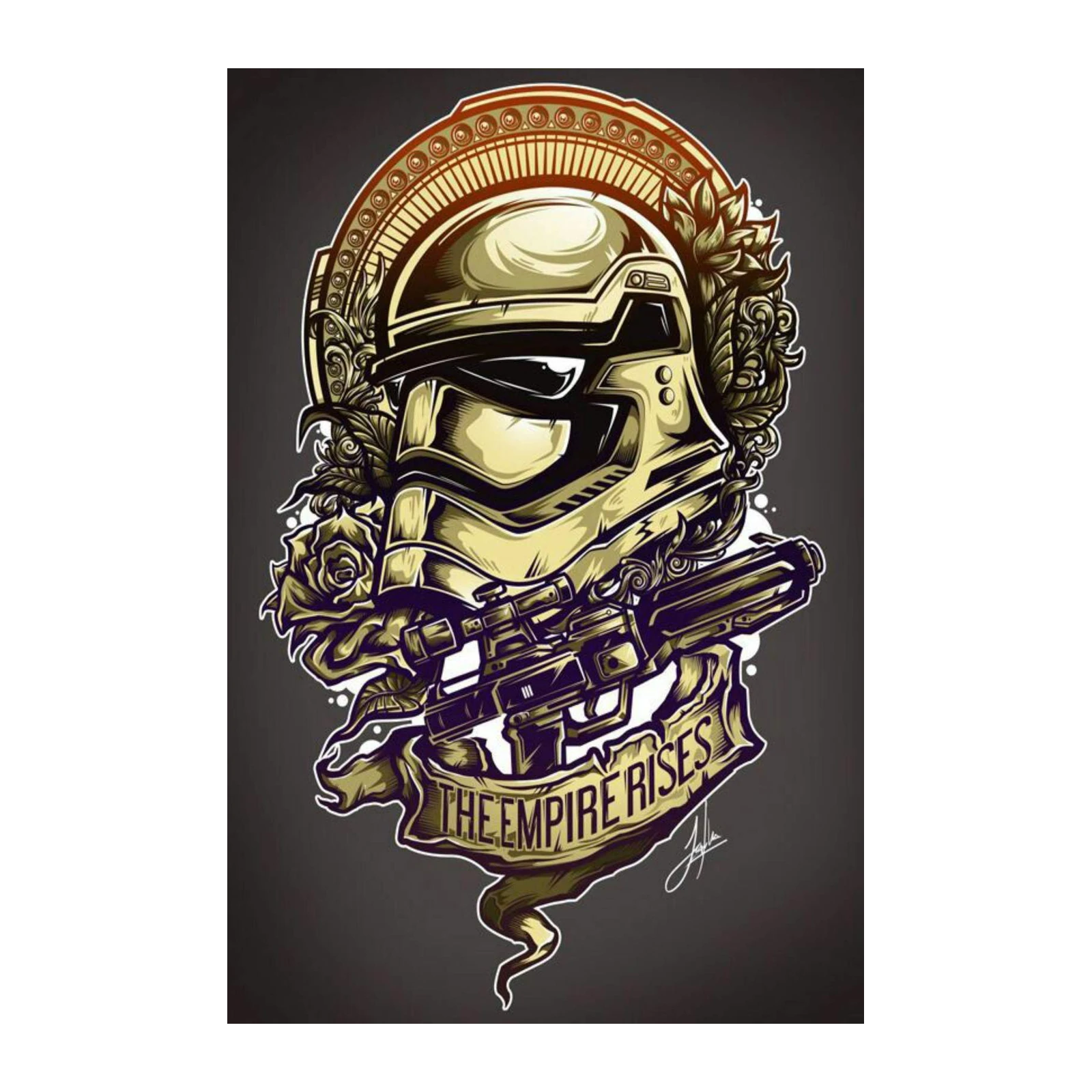Galactic Soldier Helmet Star Wars Wall Art