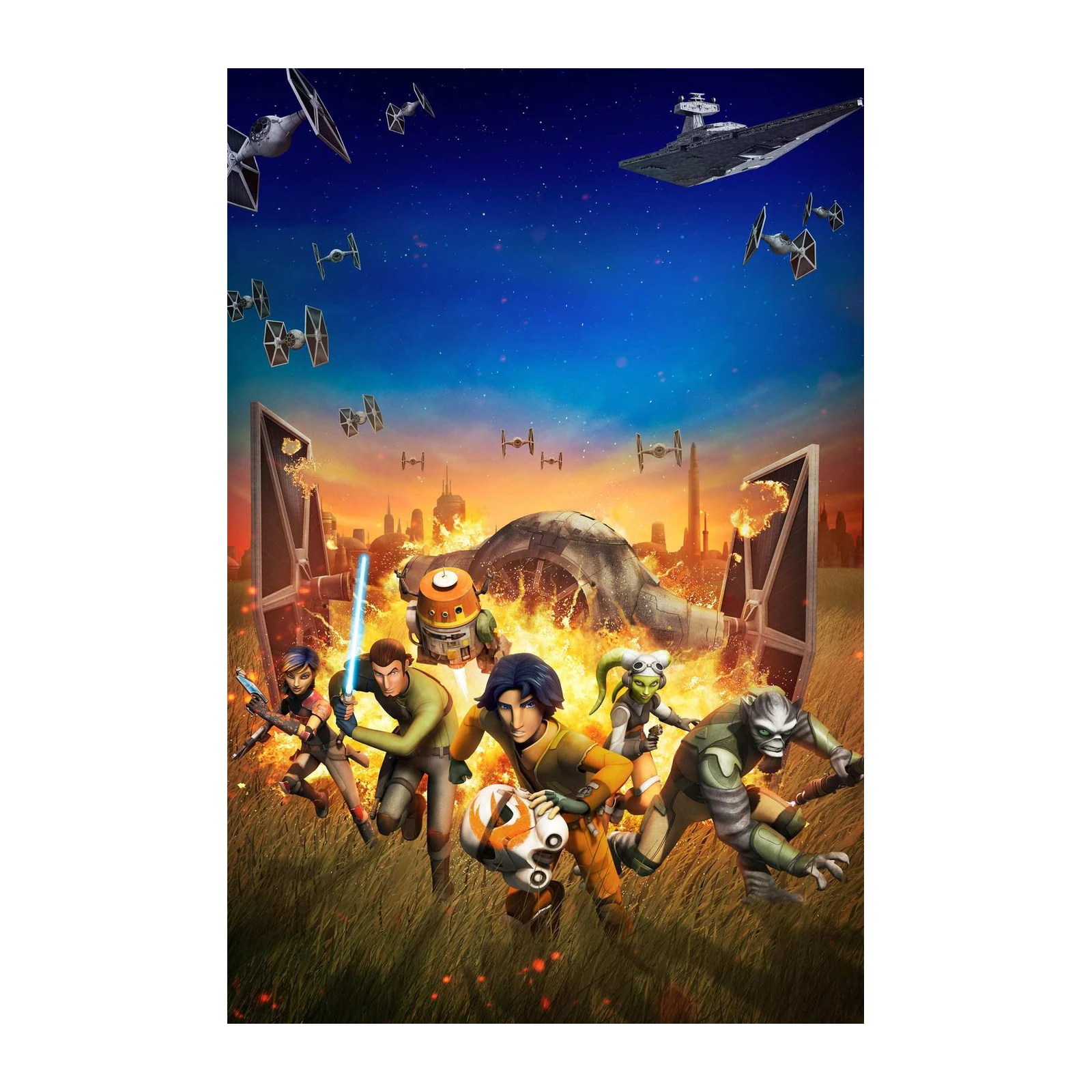 Star Wars Rebels Action Heroes Wall Art