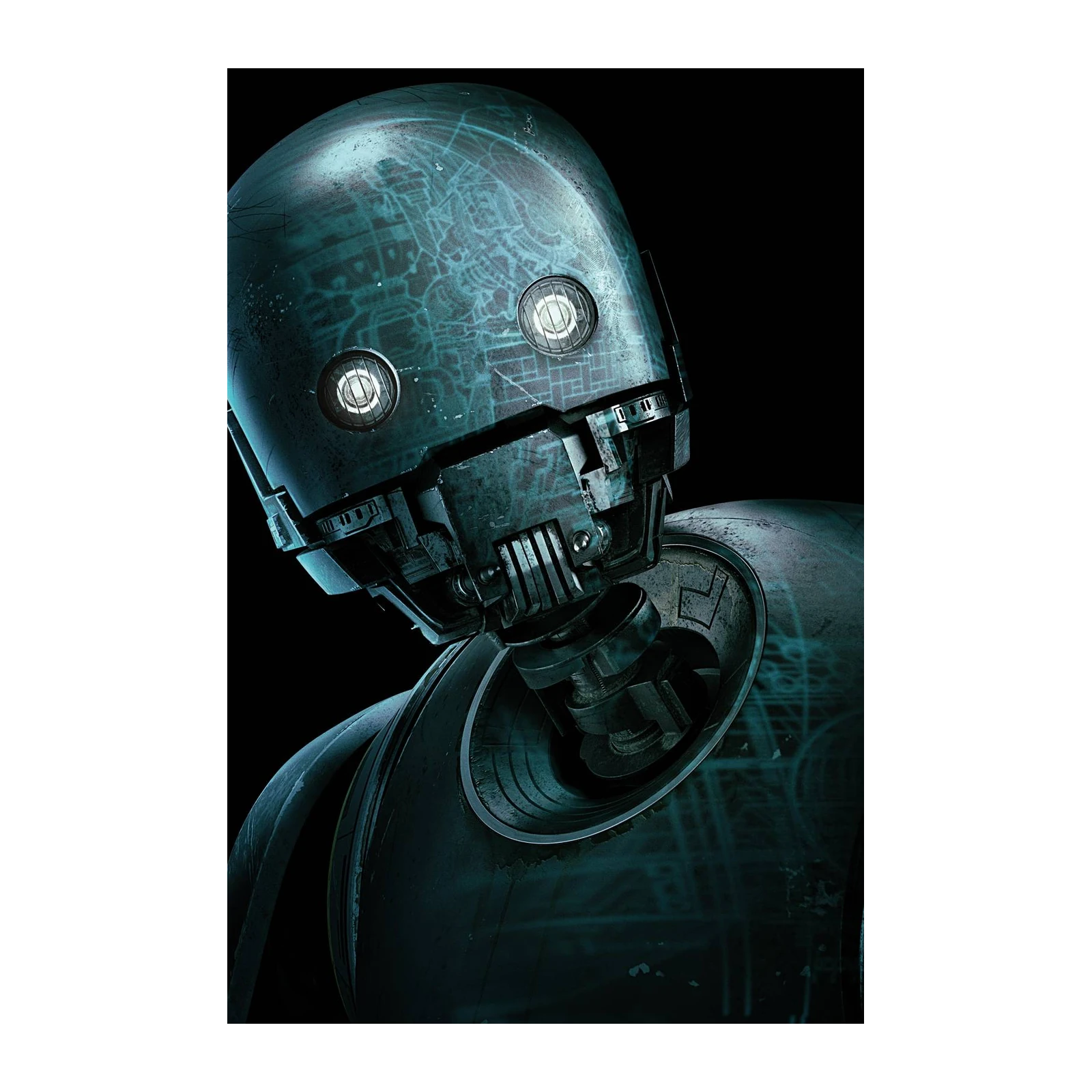 Sci-Fi Robot Portrait Wall Art