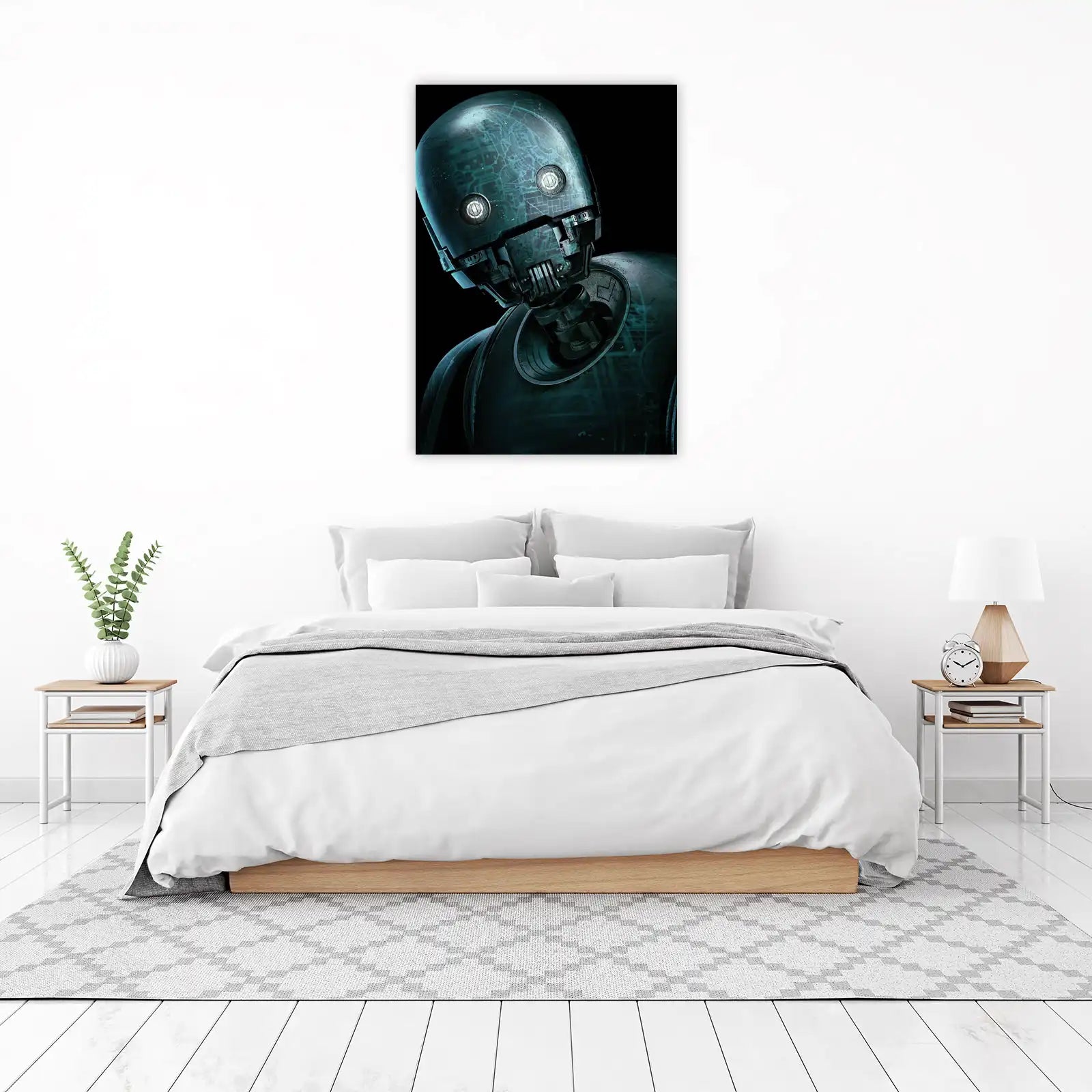 Sci-Fi Robot Portrait Wall Art
