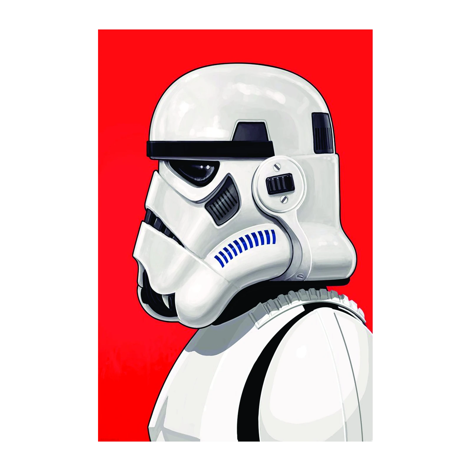 Iconic Stormtrooper Helmet Pop Art Wall Art