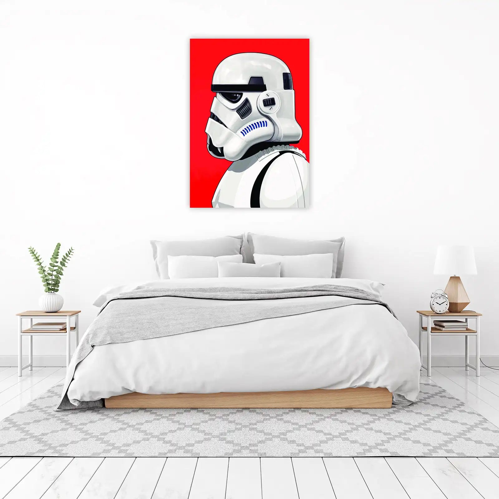 Iconic Stormtrooper Helmet Pop Art Wall Art