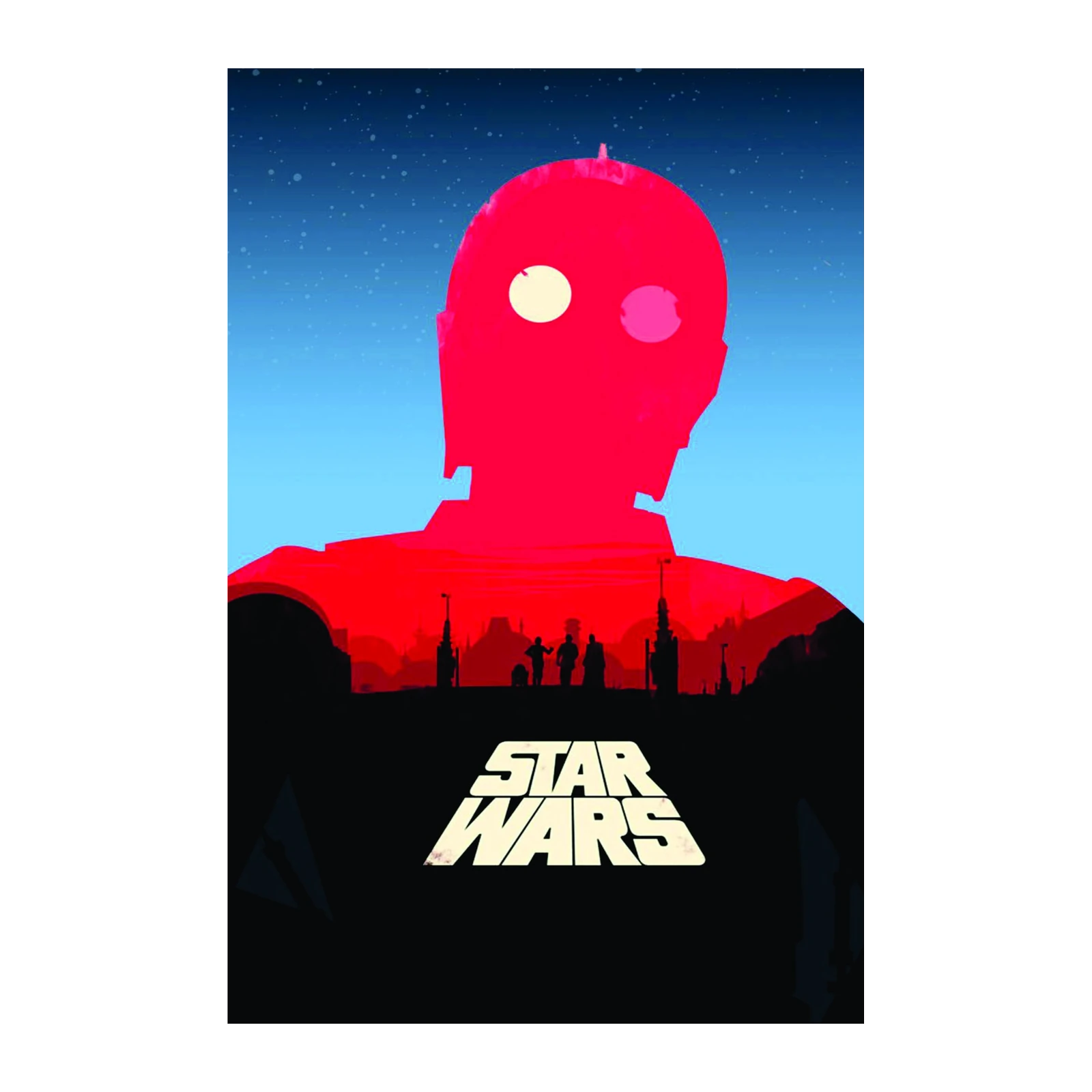 Star Wars C-3PO Minimalist Wall Art