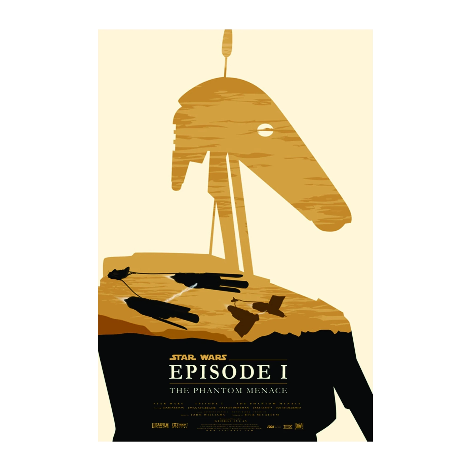 Star Wars Phantom Menace Podrace Wall Art