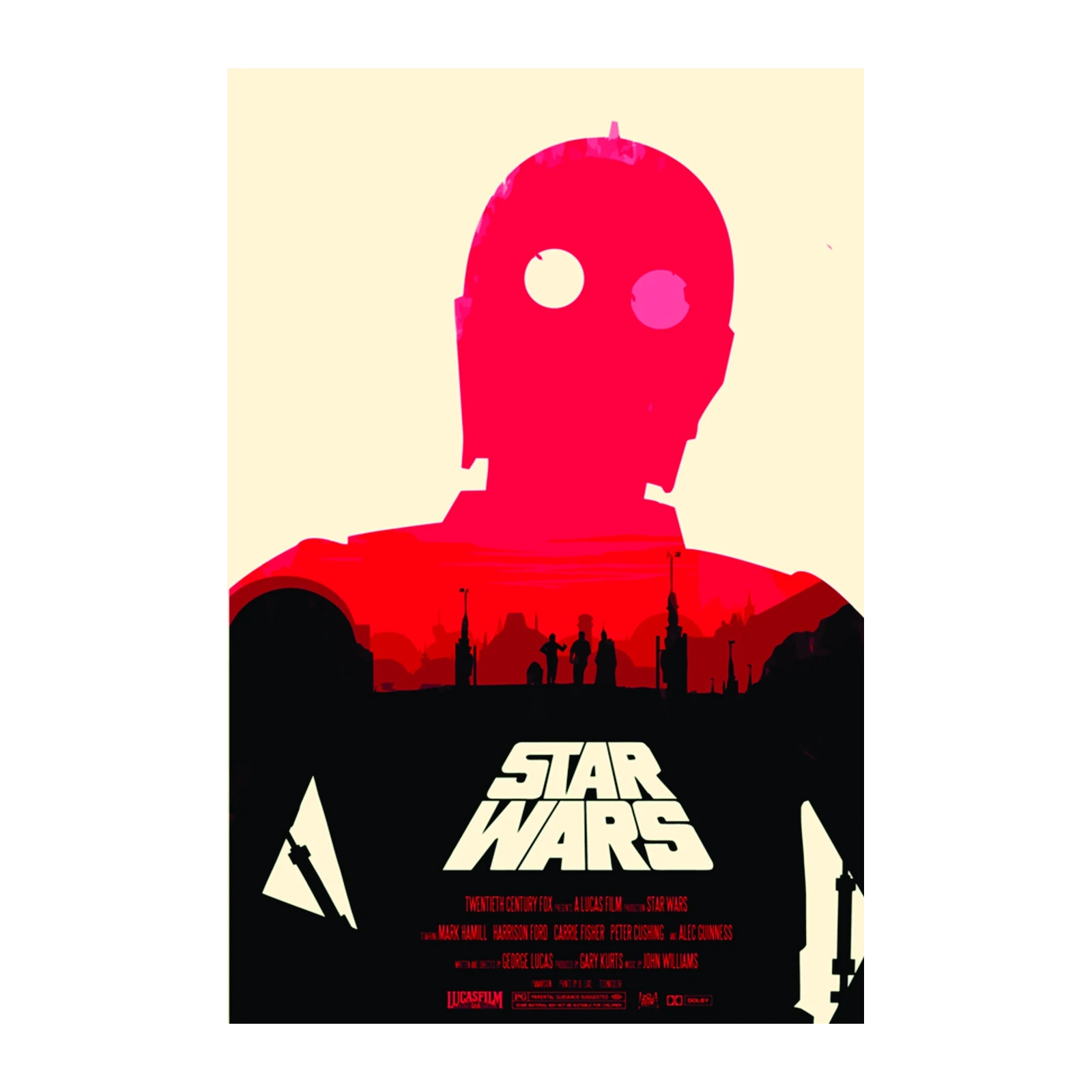 Iconic Star Wars Silhouette Wall Art