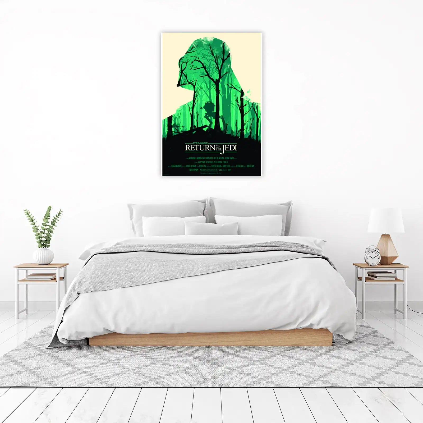 Star Wars Return of the Jedi Forest Silhouette Wall Art