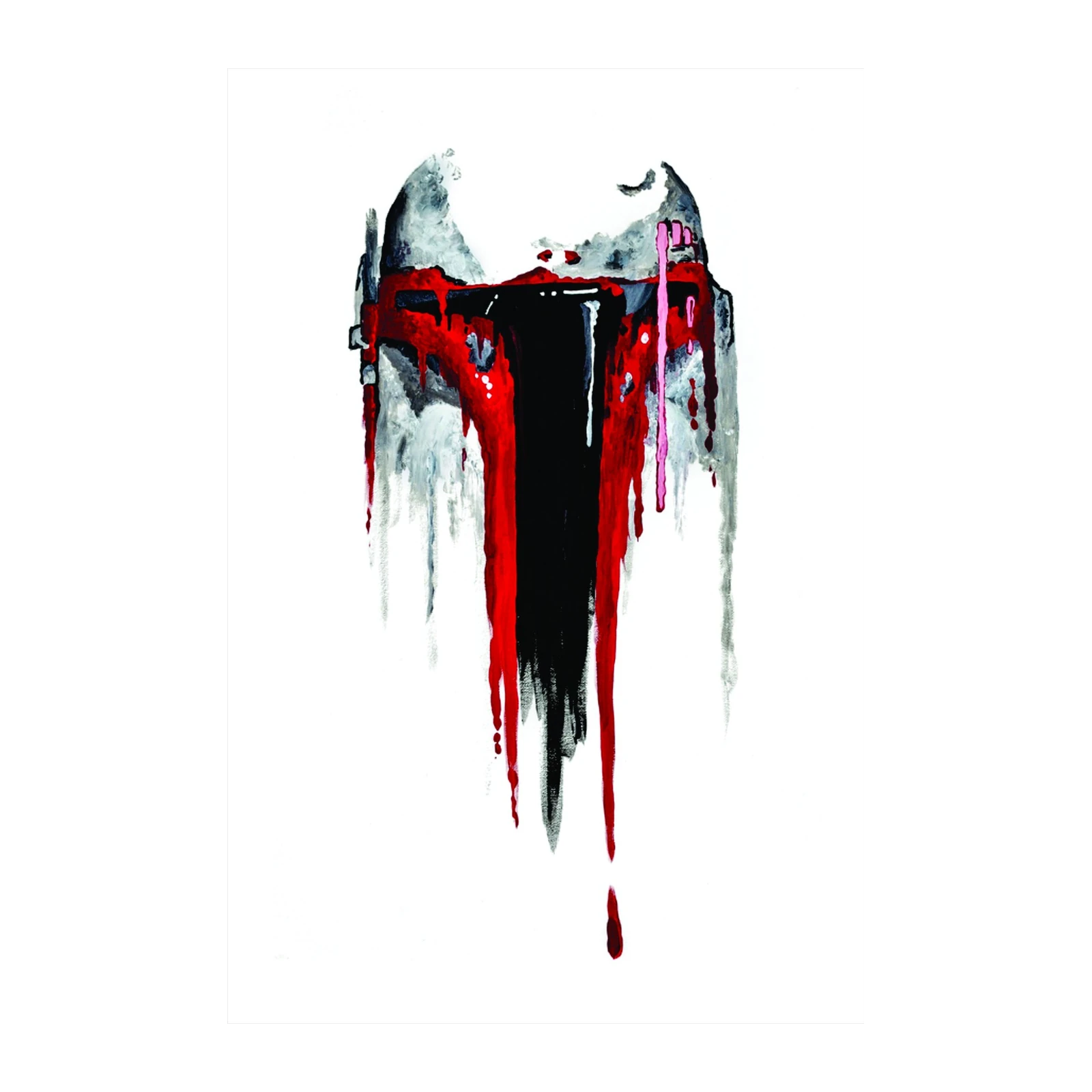 Abstract Drip Helmet Wall Art