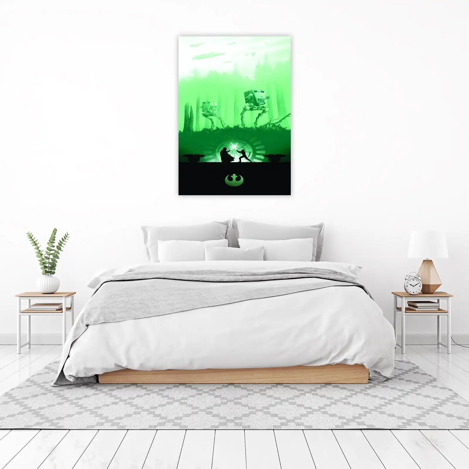 Epic Star Wars Battle Forest Wall Art