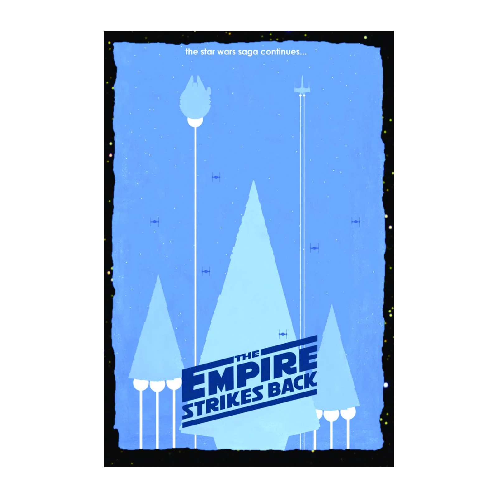 Star Wars Empire Strikes Back Minimalist Wall Art