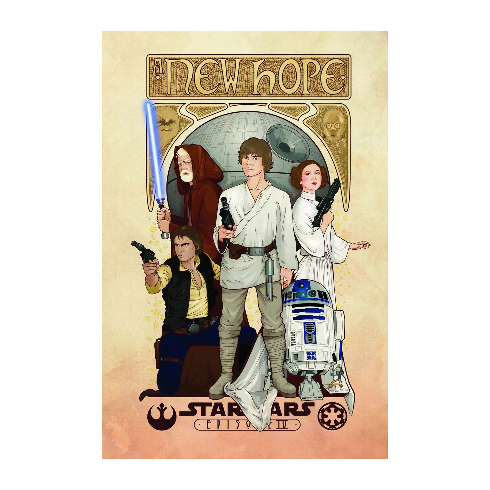 Star Wars A New Hope Minimalist Wall Art