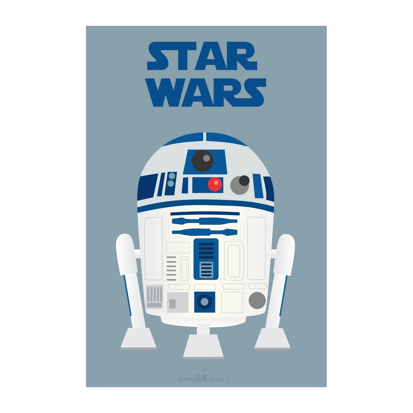 R2-D2 Star Wars Minimalist Art Wall Art