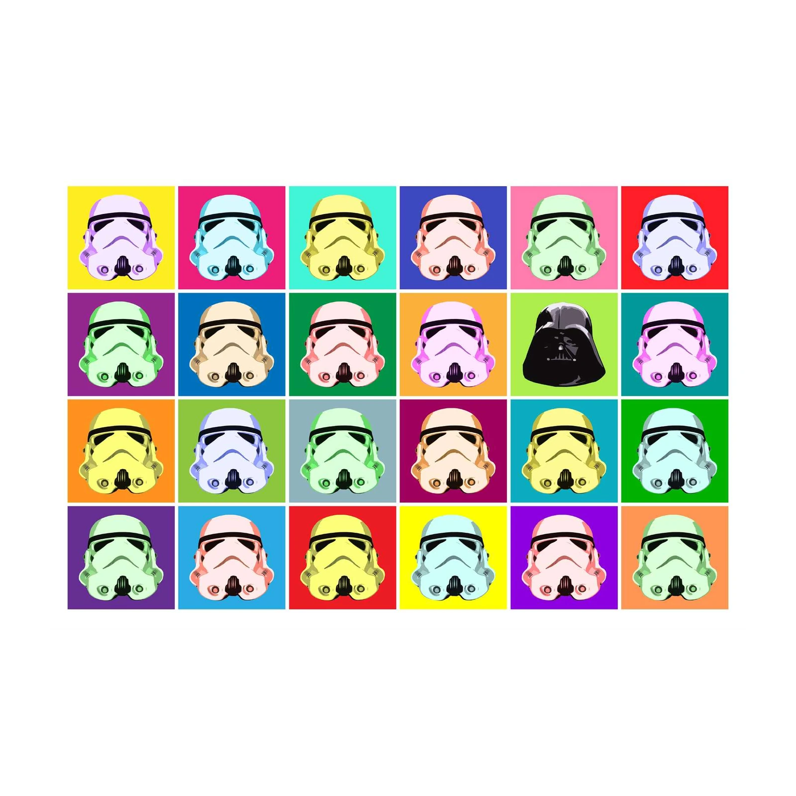 Vibrant Star Wars Stormtrooper Pop Art Wall Art