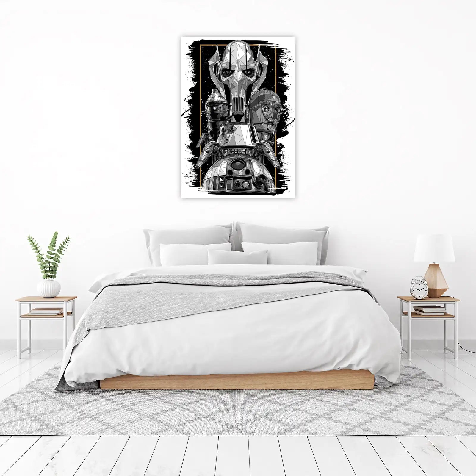 Geometric Star Wars droid art Wall Art
