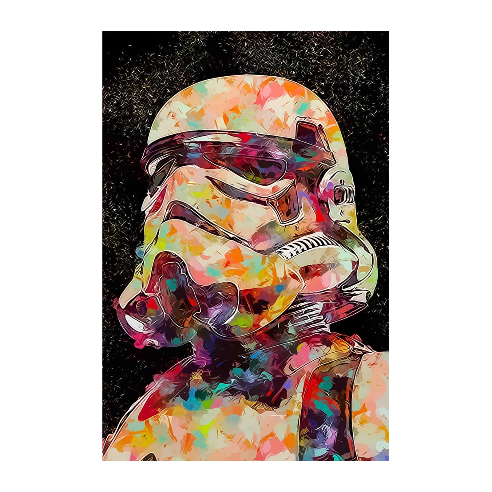 Vibrant Stormtrooper Pop Art Wall Art