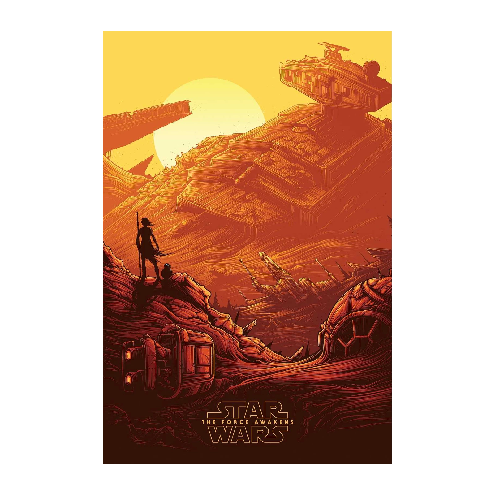 Star Wars Desert Battle Wall Art