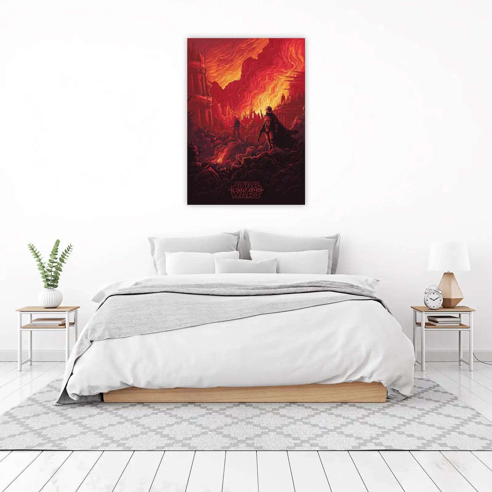 Epic Star Wars Fire Battle Wall Art