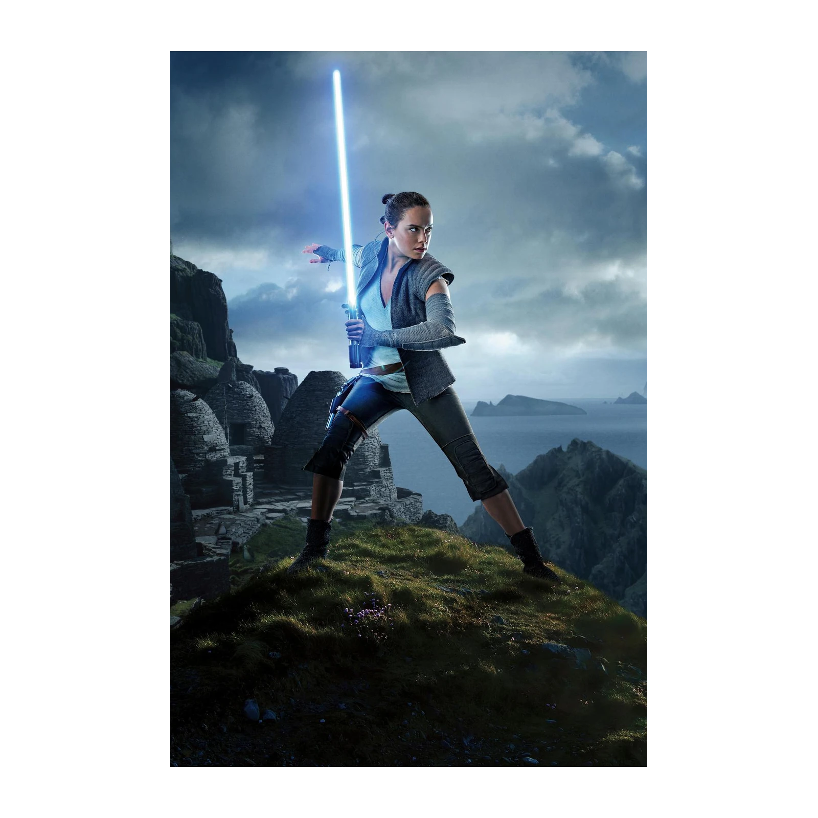Rey's Powerful Stance Star Wars Wall Art