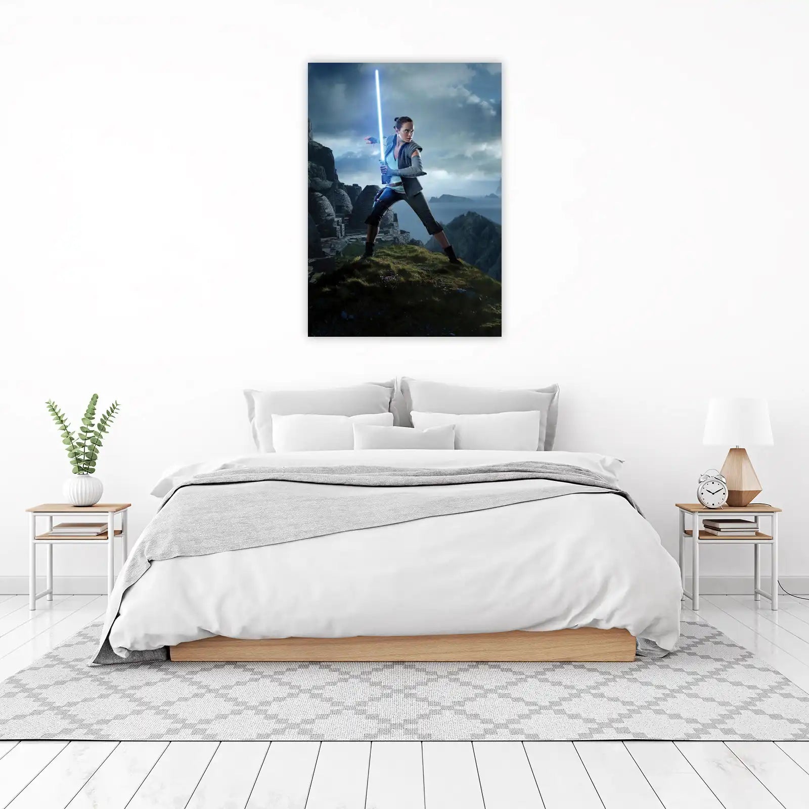 Rey's Powerful Stance Star Wars Wall Art