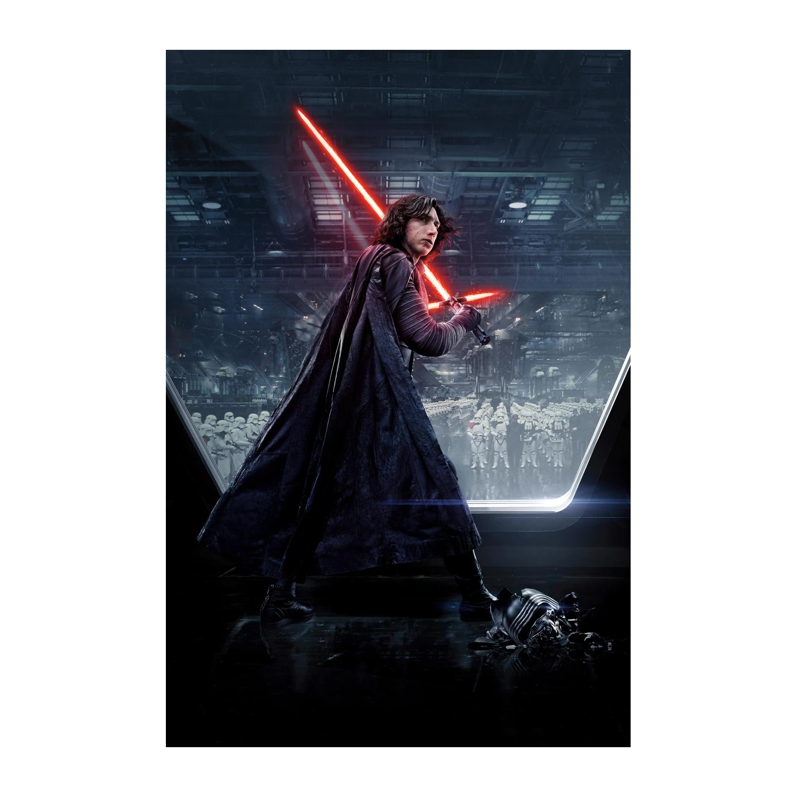 Kylo Ren Red Lightsaber Star Wars Wall Art