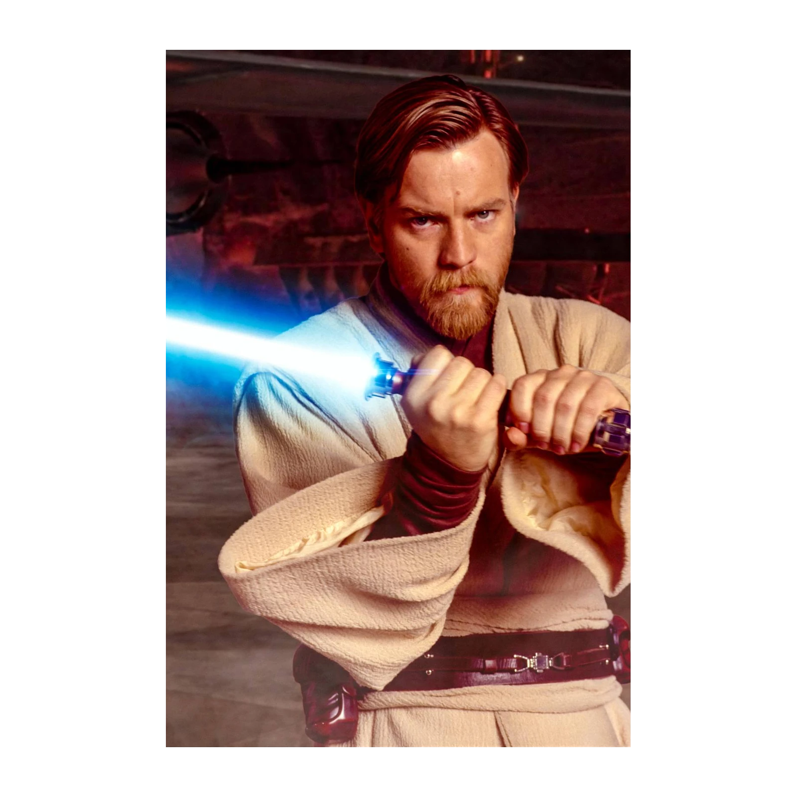 Obi-Wan Kenobi Blue Lightsaber Wall Art