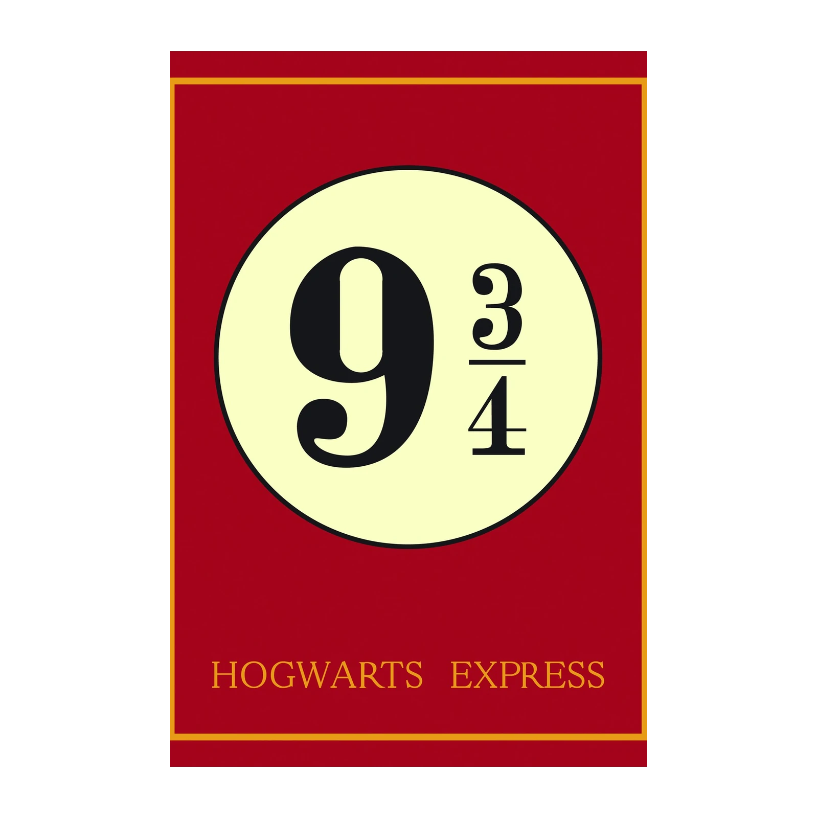 Platform 9 3/4 Hogwarts Express Wall Art