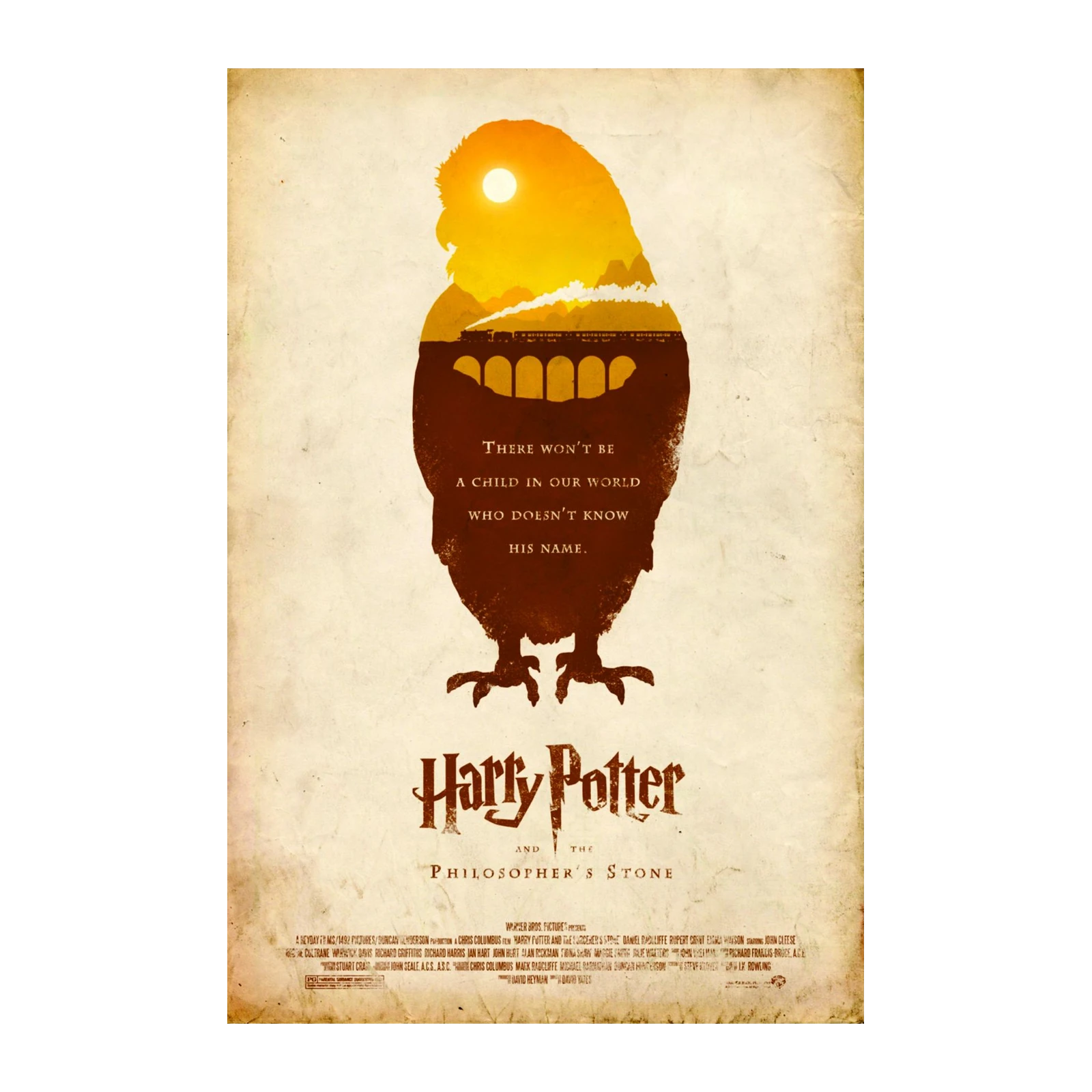 Magical Owl Harry Potter Minimalist Wall Art