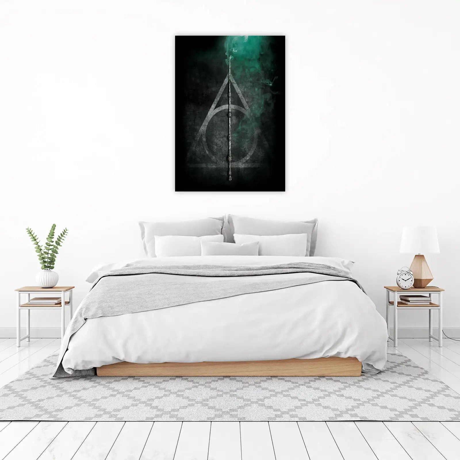 Wizarding World Wand & Deathly Hallows Wall Art