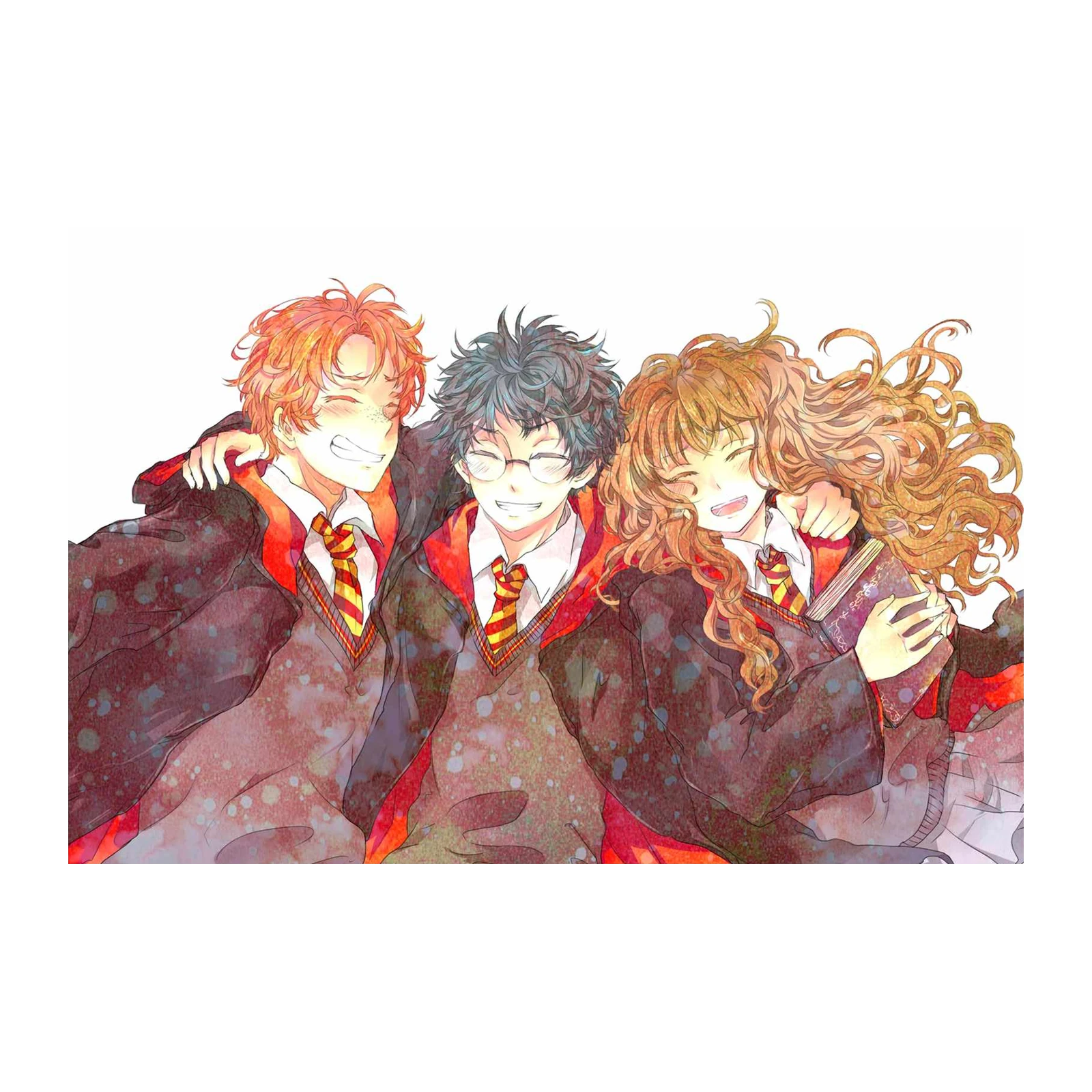 Magical Trio Happy Hug Harry Potter Wall Art