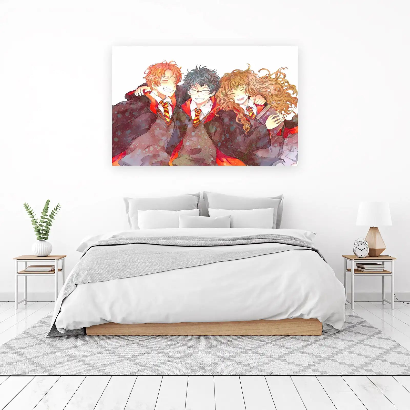 Magical Trio Happy Hug Harry Potter Wall Art