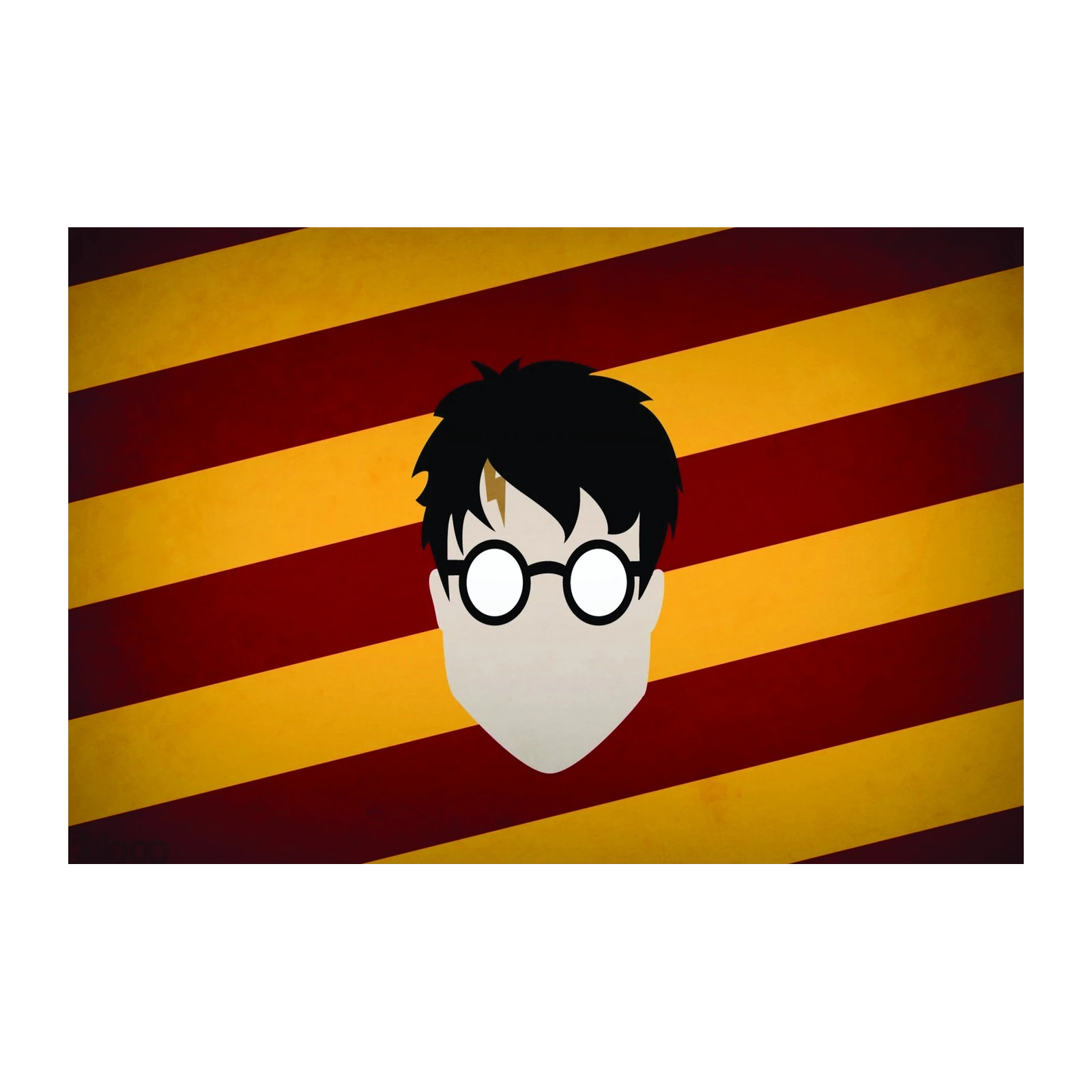Minimalist Harry Potter & Scar Wall Art