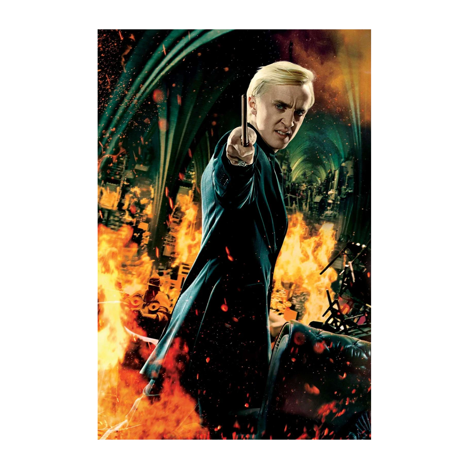 Draco Malfoy Fiery Duel Wall Art