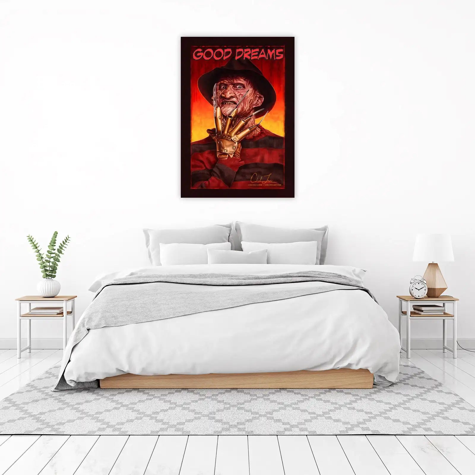 Freddy Krueger 'Good Dreams' Horror Wall Art