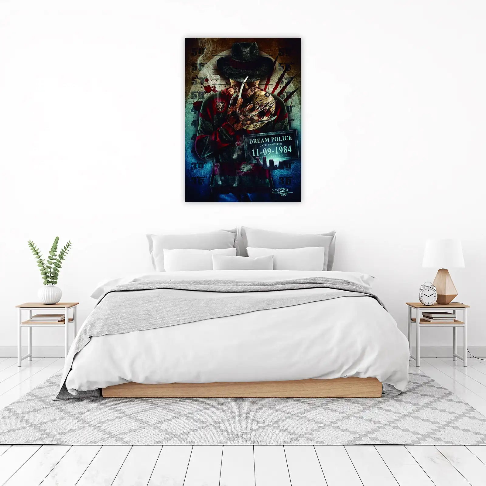 Freddy Krueger Mugshot Wall Art