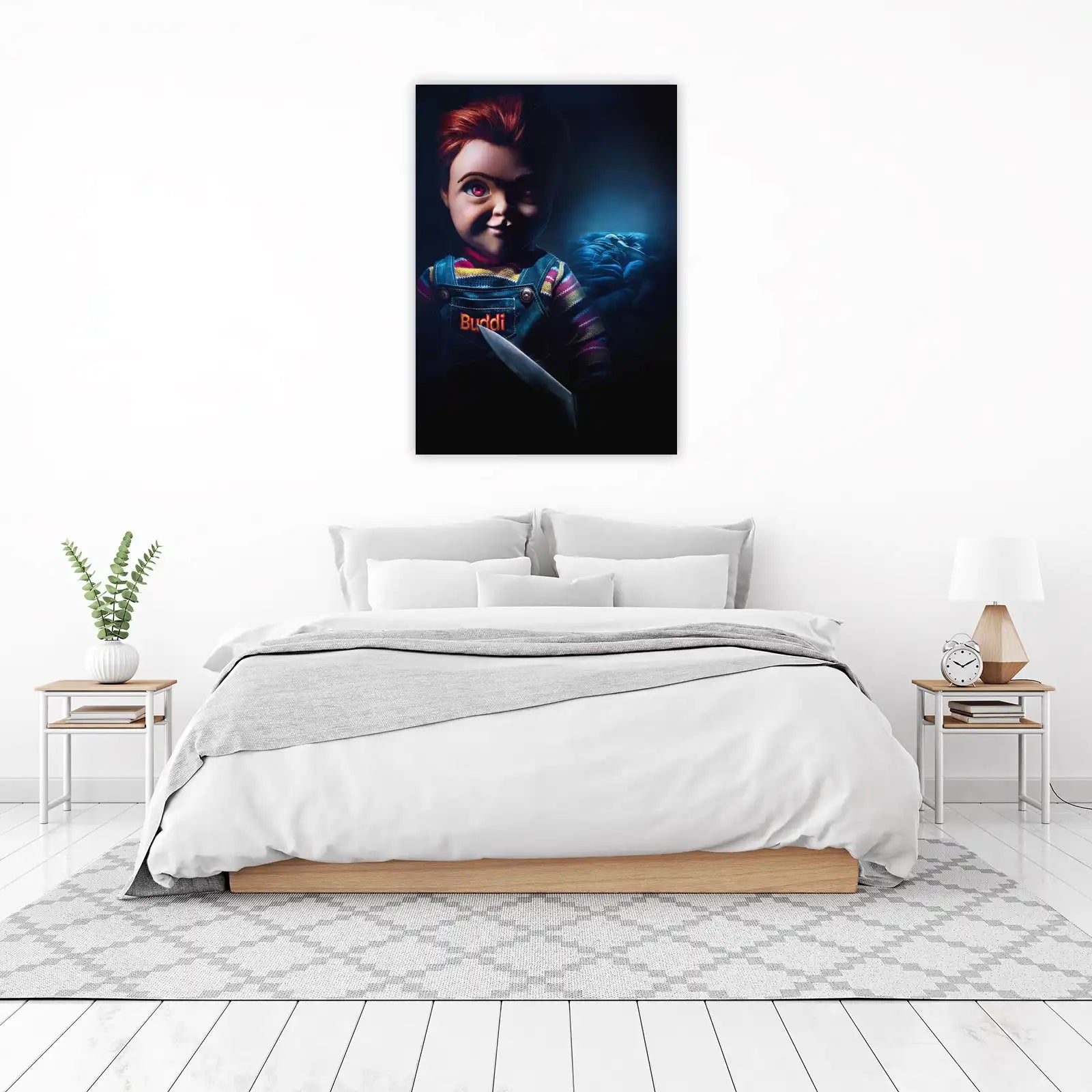 Chilling Chucky Doll Horror Movie Wall Art