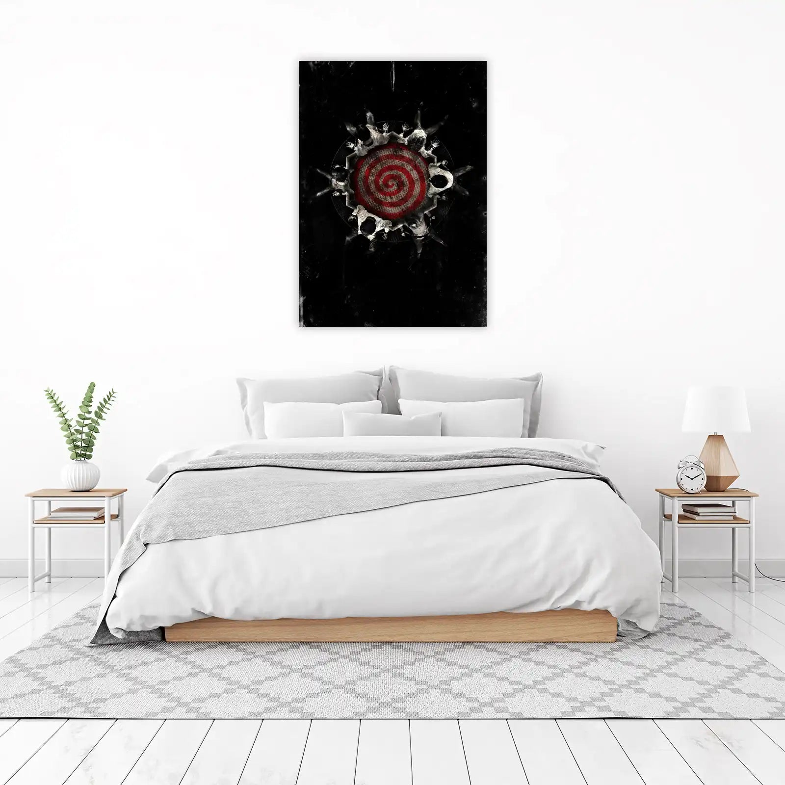 Saw Spiral Trap Horror Wall Art