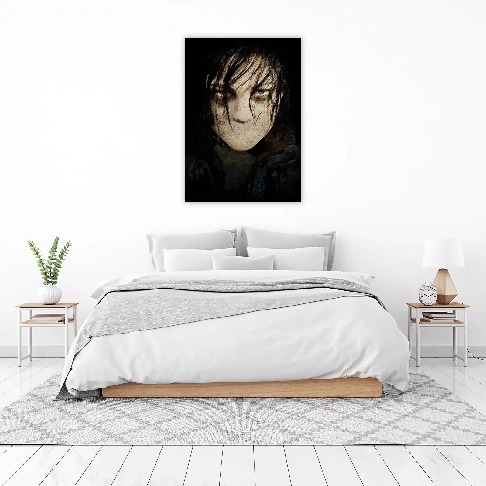 Eerie Portrait of a Young Girl Wall Art