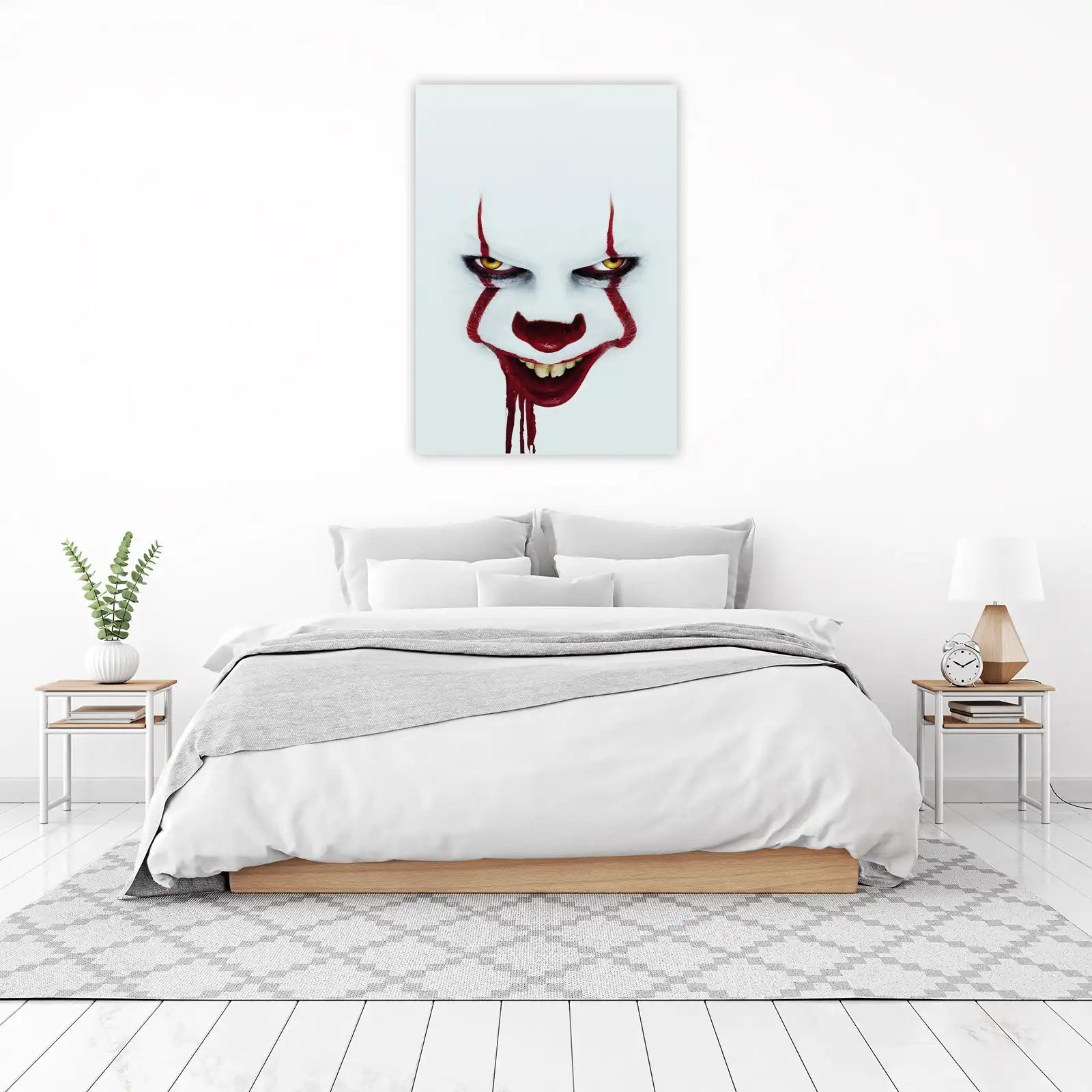 Horror Clown "Pennywise" Eyes & Grin Wall Art