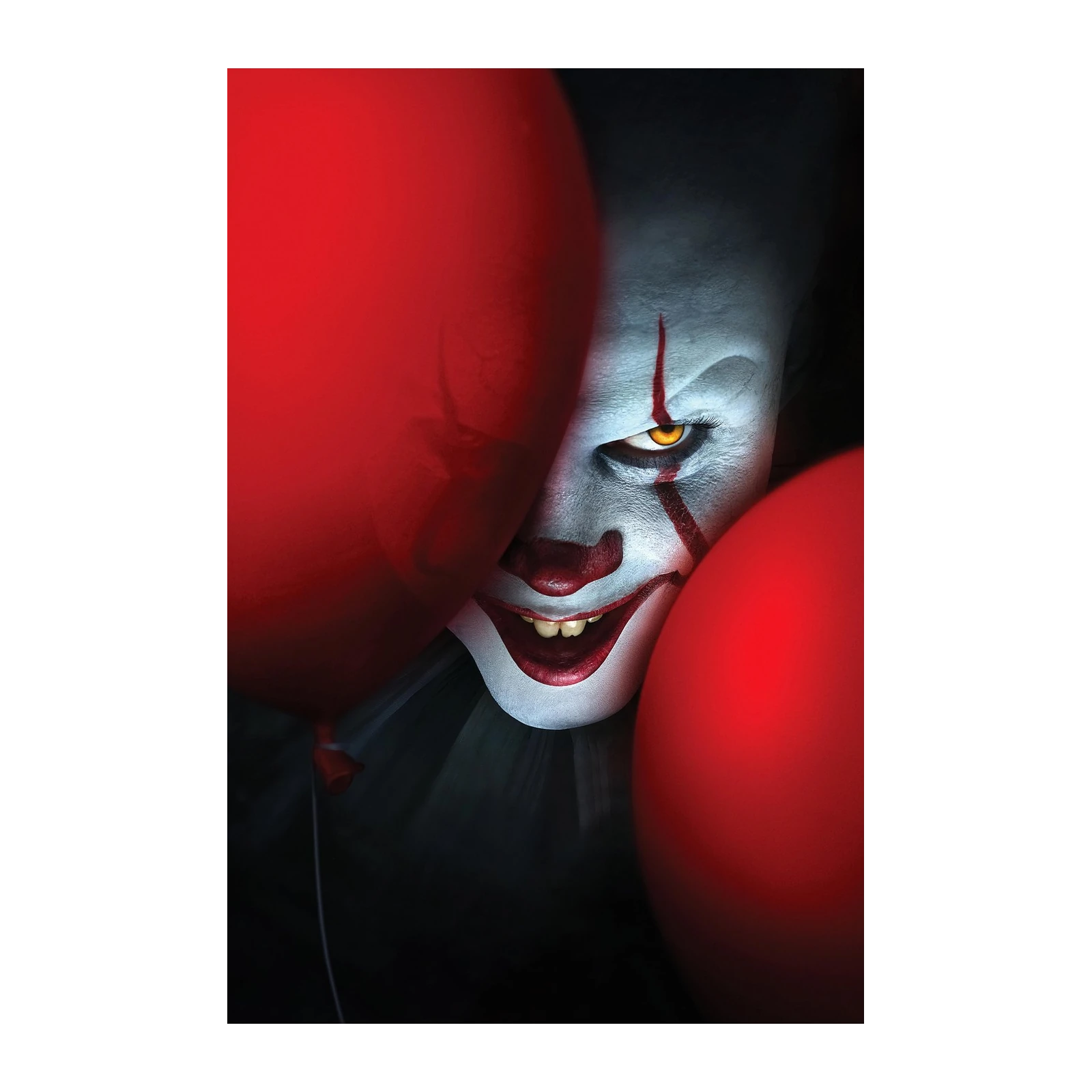 Spooky Clown Balloon Horror Movie Wall Art