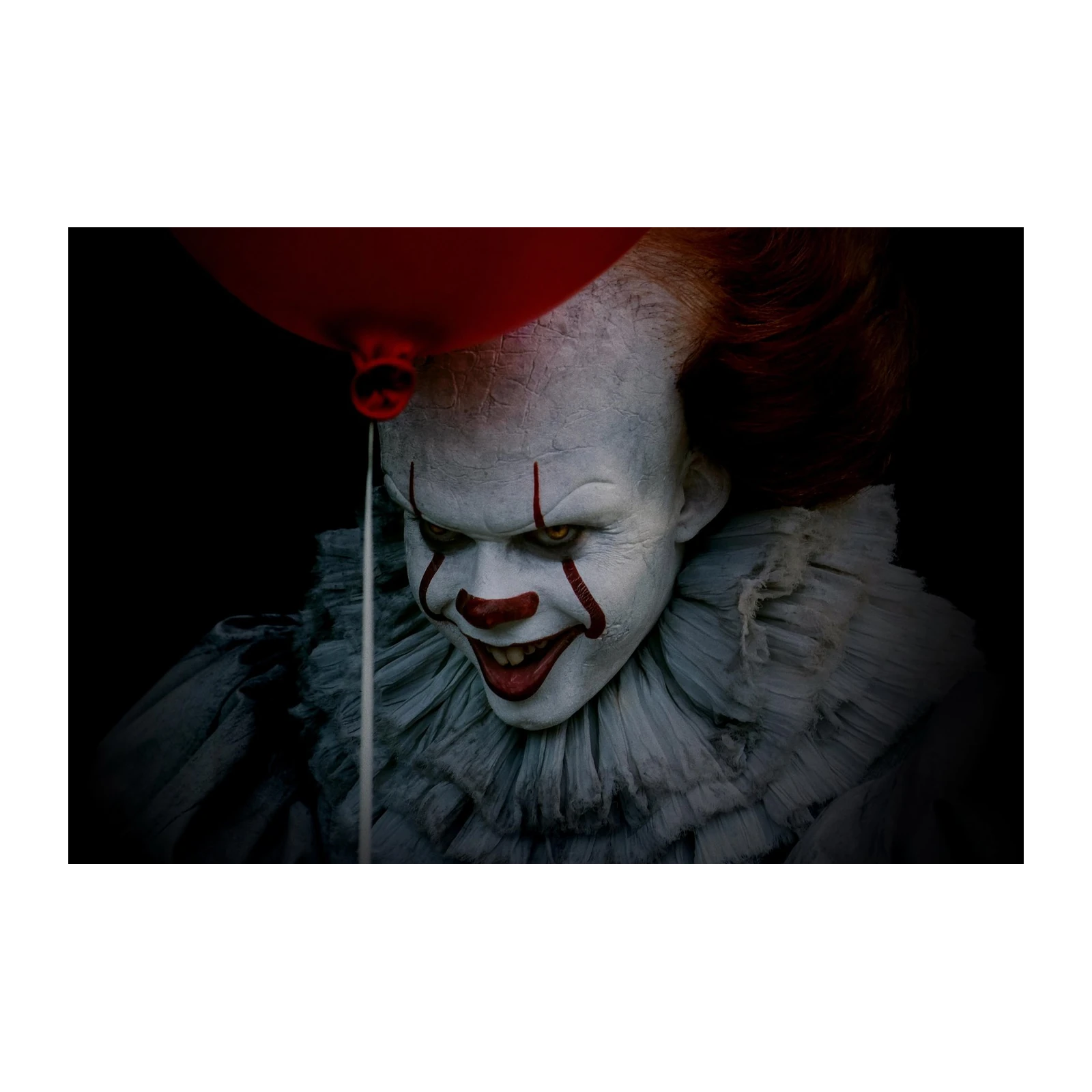 Creepy Clown Red Balloon Wall Art