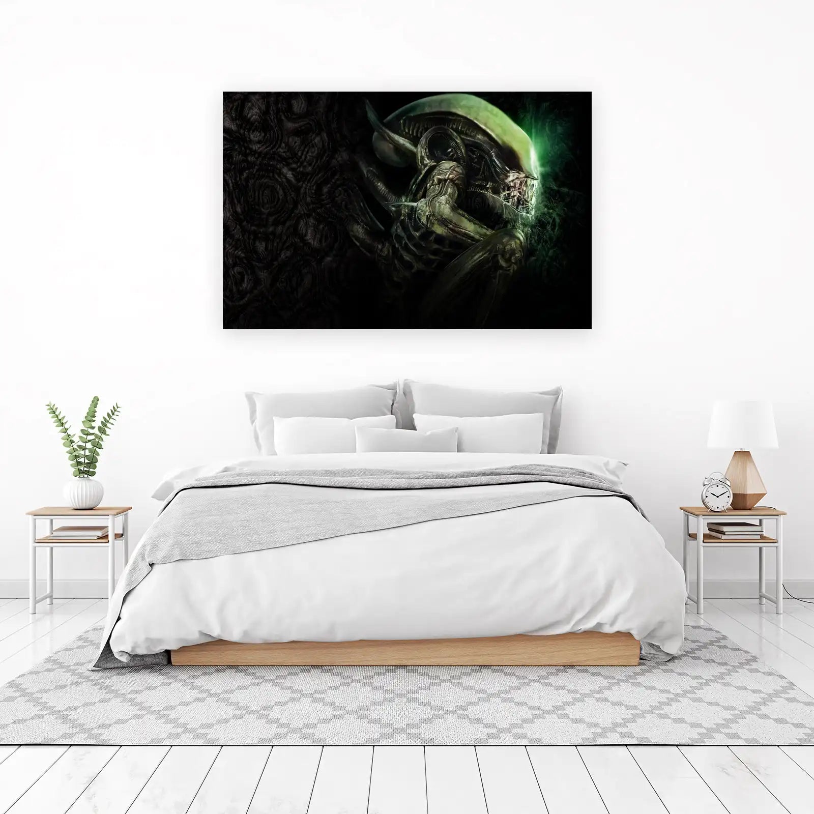 Iconic Xenomorph Sci-Fi Horror Wall Art