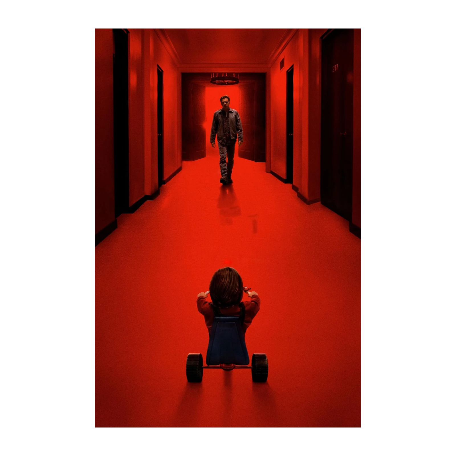 Haunting Hallway Horror Movie Wall Art