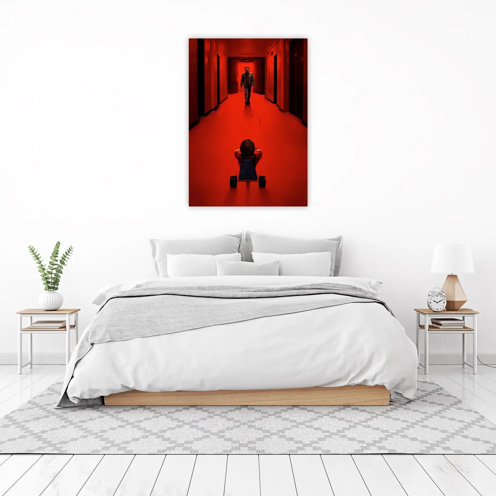 Haunting Hallway Horror Movie Wall Art