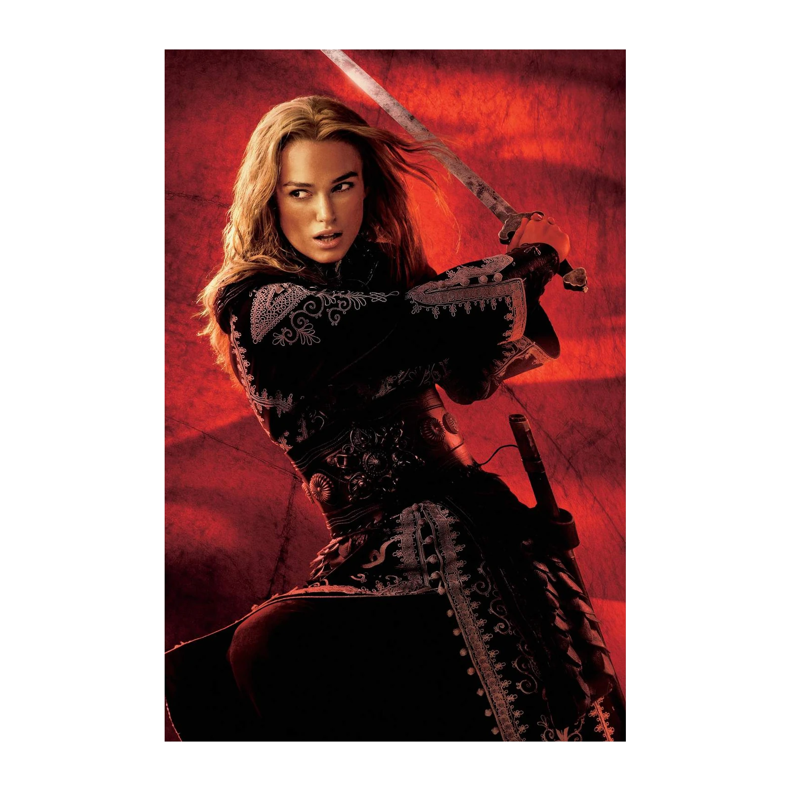 Elizabeth Swann Sword Fight Wall Art