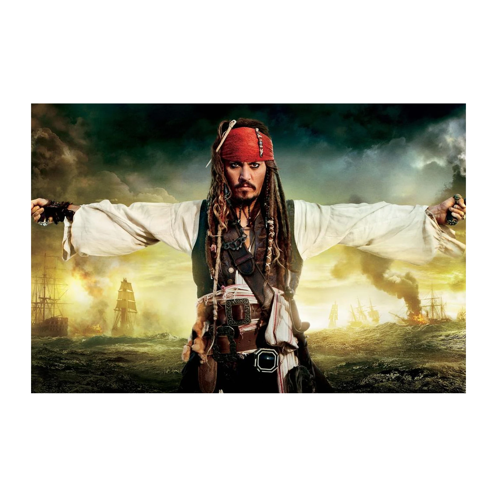 Pirate Captain Action Scene Wall Art
