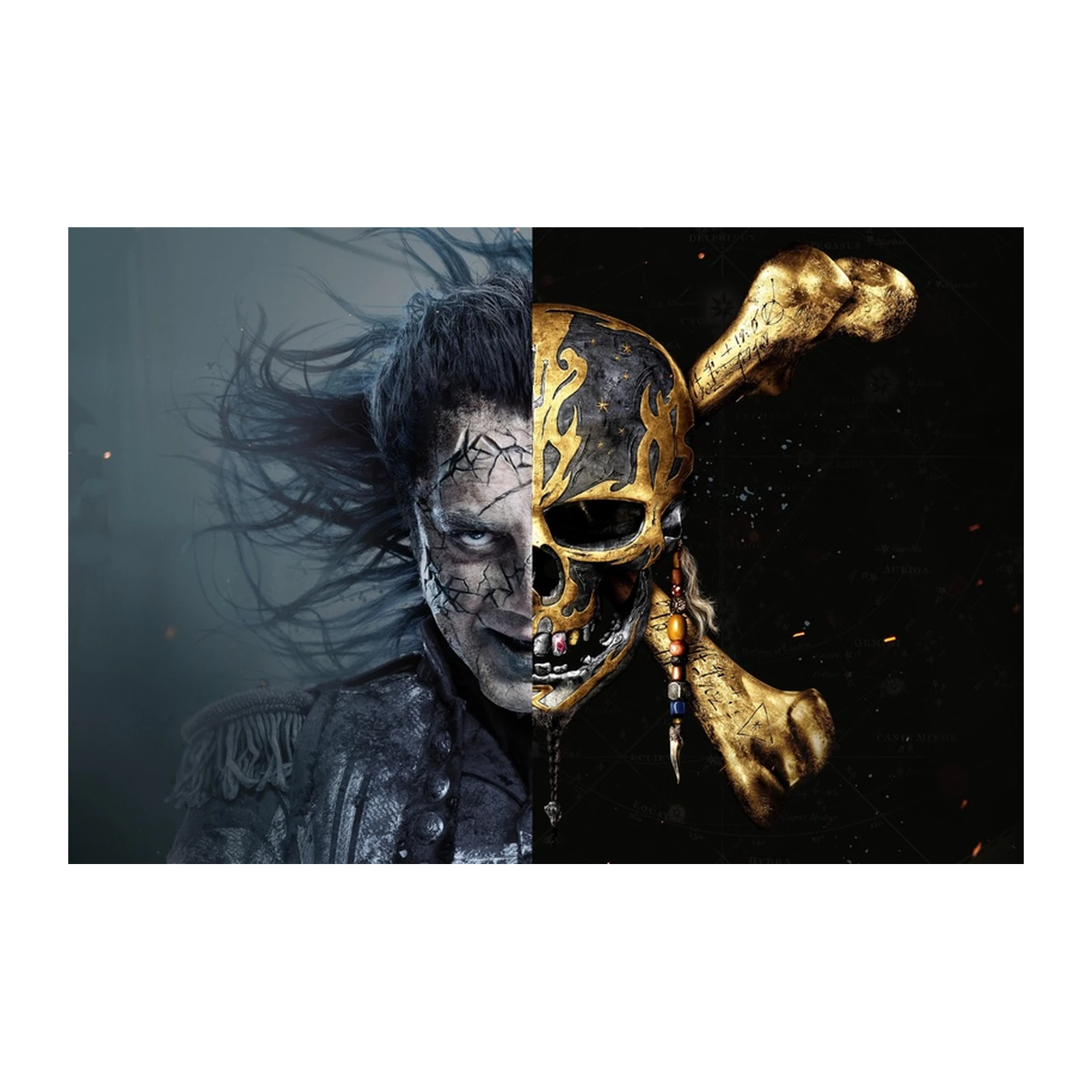 Mysterious Pirate Skull & Portrait Wall Art