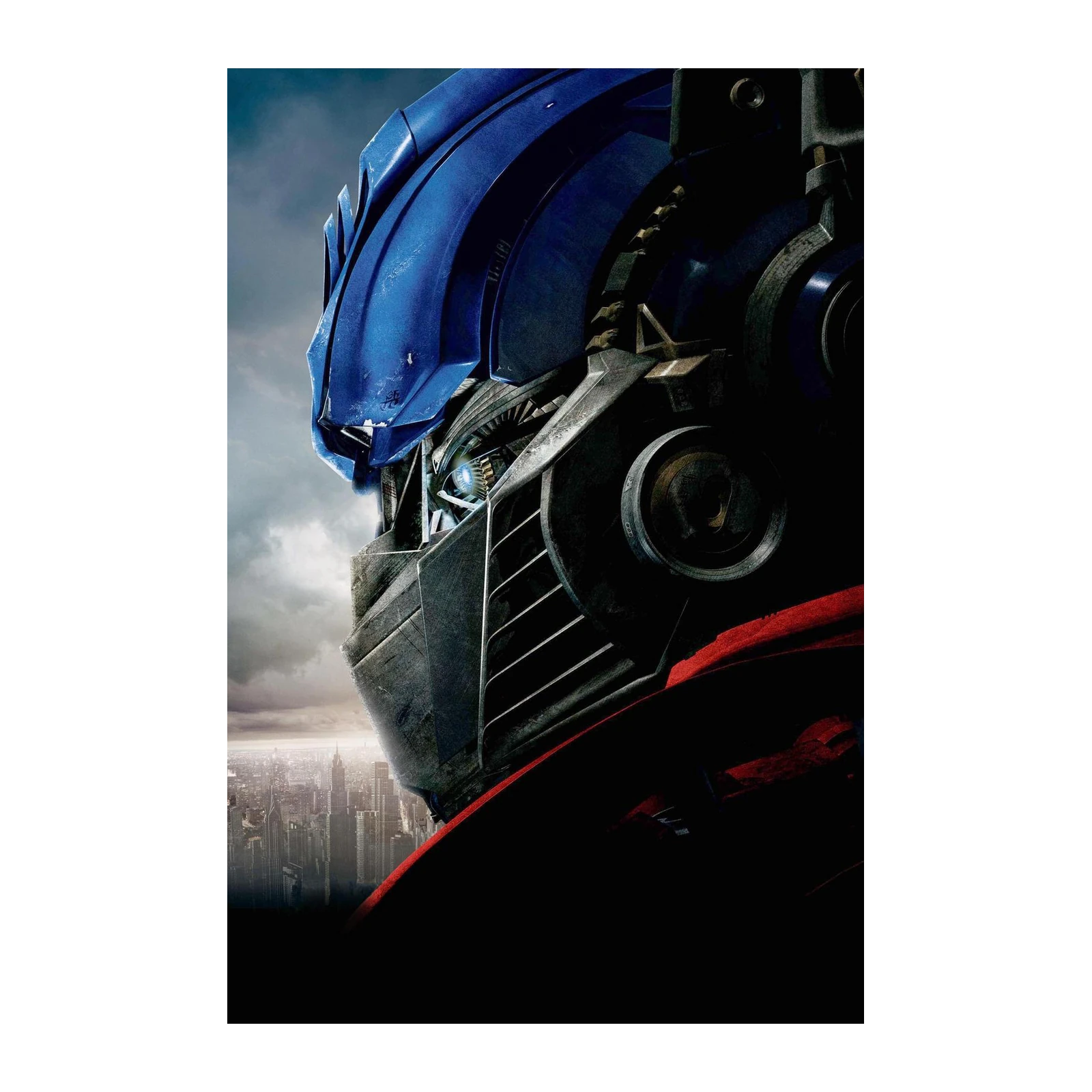 Epic Optimus Prime Robot Blue & Red Wall Art